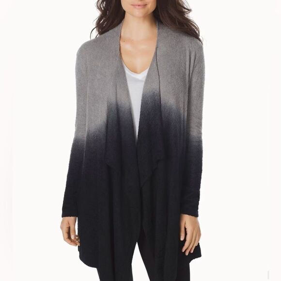 BAREFOOT DREAMS Chic Lite Calypso Wrap Pewter And Midnight Size L/XL - Picture 1 of 10